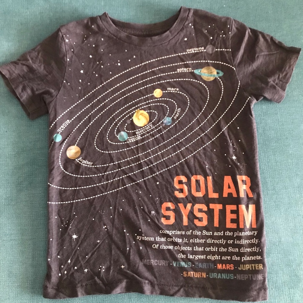 Peek Solar System Kids Graphic Tee - Size 6/7